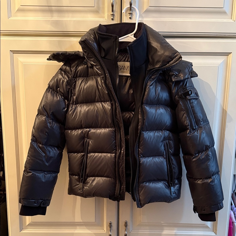 SAM. Black Matte Puffer Jacket
